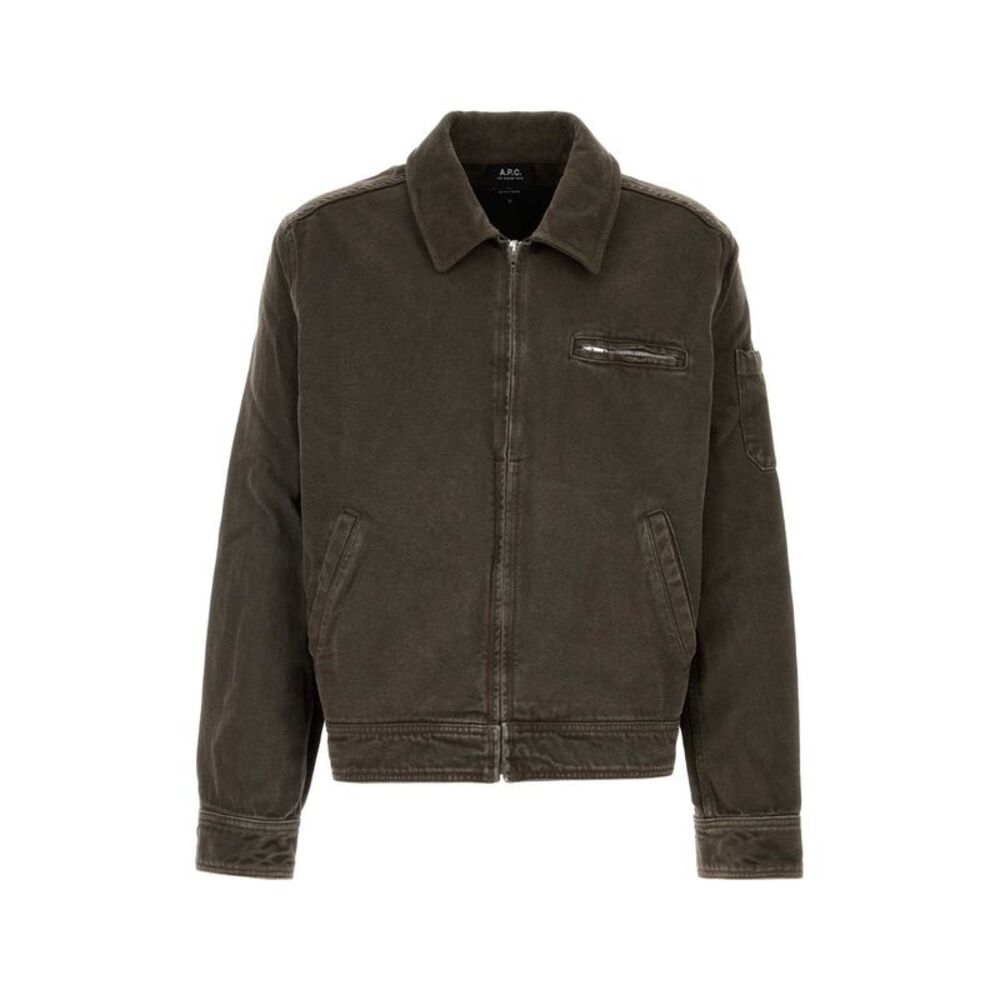 A.P.C. Men Chocolate Denim Alexis Jacket
